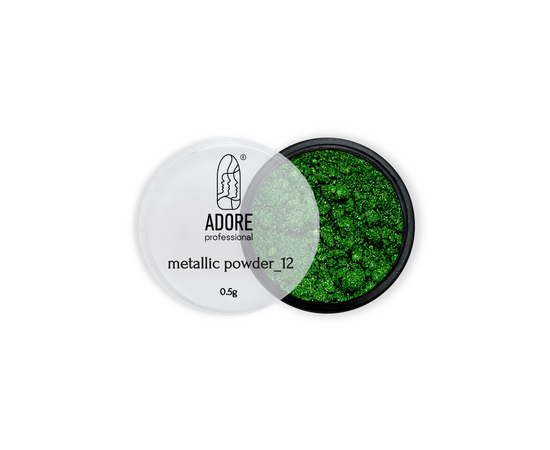 ADORE. Metallic Powder #12, 0.5 g. Металева втирка, світло-зелена #1
