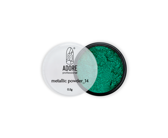 ADORE. Metallic Powder #14, 0.5 g. Металева втирка, бірюзова #1