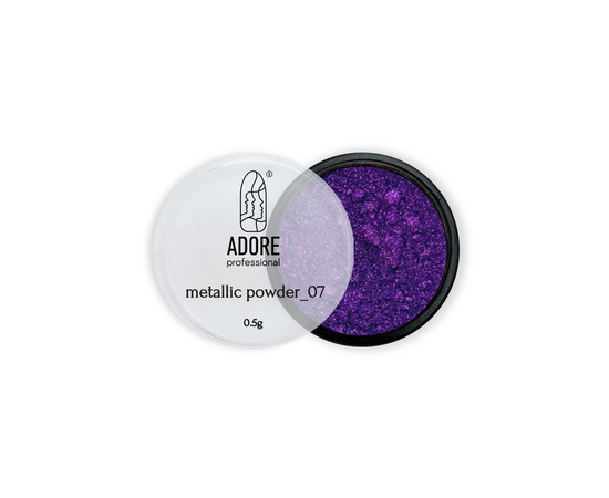 ADORE. Metallic Powder #07, 0.5 g. Металева втирка, бузково-рожева #1