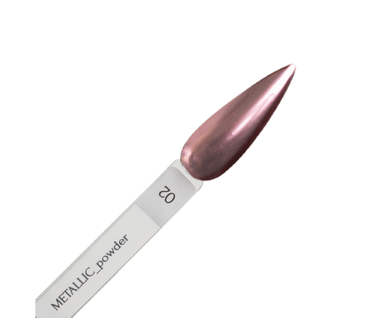 ADORE. Metallic Powder #02, 0.5 g. Металева втирка, світло-рожева #4