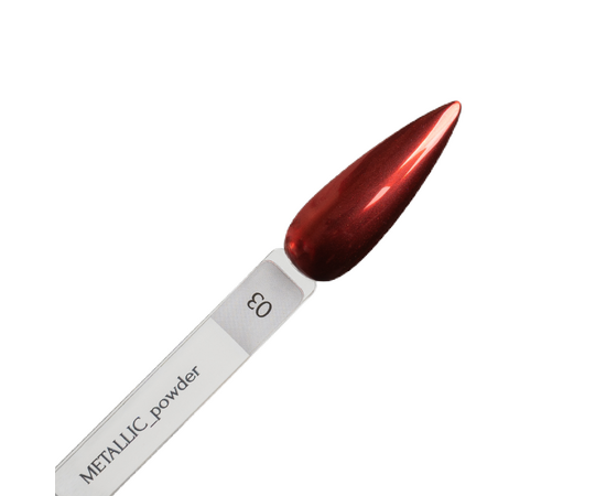 ADORE. Metallic Powder #03, 0.5 g. Металева втирка, червона #4
