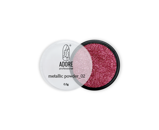ADORE. Metallic Powder #02, 0.5 g. Металева втирка, світло-рожева #1