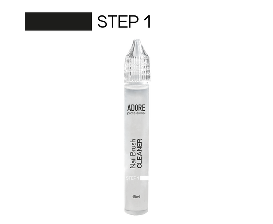 ADORE. Nail Brush CARE SYSTEM, 2*15 ml, Система догляду за пензлями #2