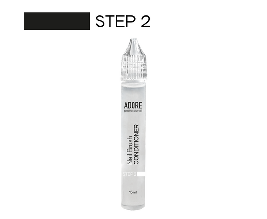 ADORE. Nail Brush CARE SYSTEM, 2*15 ml, Система догляду за пензлями #3