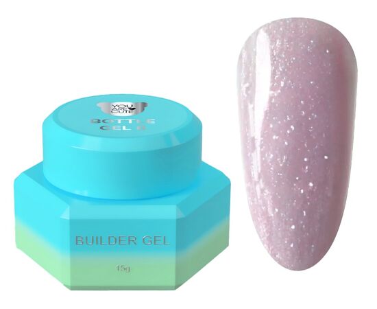 You Are Cute. Bottle Gel #08, 15 ml, рідкий гель з шимером #1