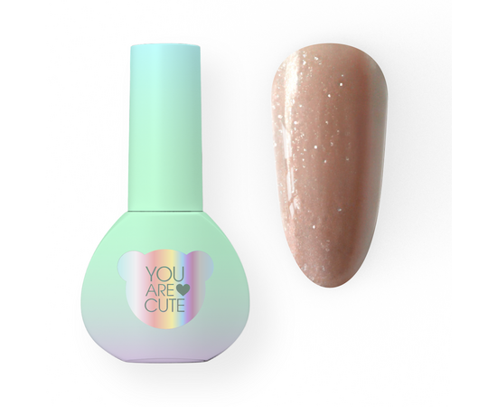 You Are Cute. Bottle Gel #09, 5 ml, рідкий гель з шимером #1