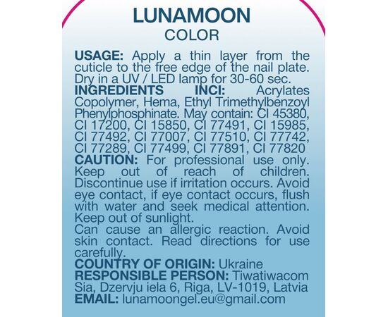 LUNAmoon. Gel Polish #06, 8 ml, гель-лак #3