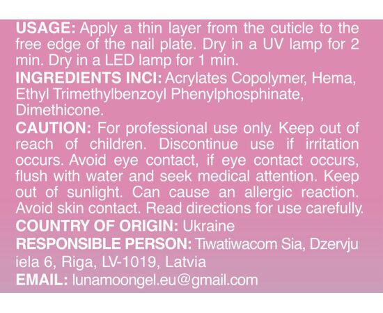 LUNAmoon. Crystal Top Coat (anti-scratches), no sticky, 13 ml, міцний глянцевий топ без липкого шару #2