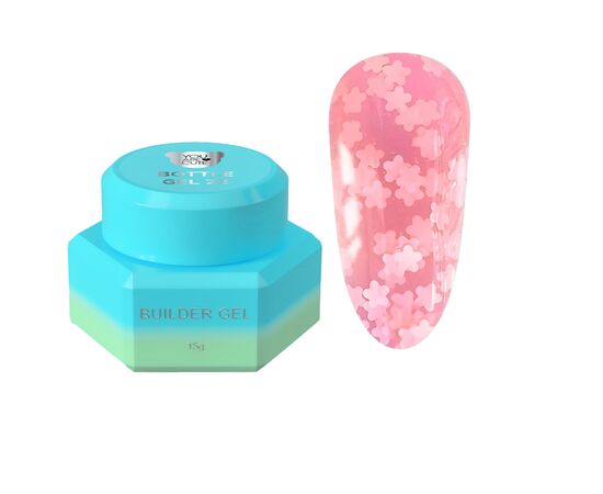You Are Cute. Bottle Gel #22, 15 ml, рідкий гель з білими квіточками #1