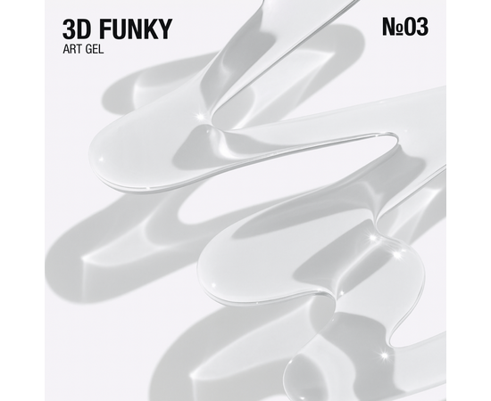 ADORE. 3D Funky Art Gel, №03, Clear, 15 ml. Гель для об'ємних дизайнів, прозорий #2