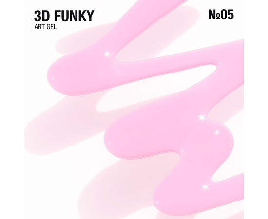 ADORE. 3D Funky Art Gel, №05, Lilac, 15 ml. Гель для об'ємних дизайнів, ліловий #2