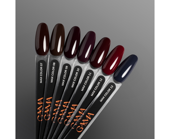 GA&MA. Gel polish, Max Color #012 Black Ruby, 10 ml, гель-лак #3