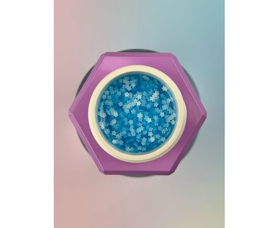You Are Cute. Bottle Gel #20, 15 ml, рідкий гель з білими квіточками #2