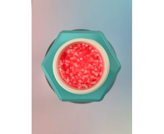 You Are Cute. Bottle Gel #22, 15 ml, рідкий гель з білими квіточками #2