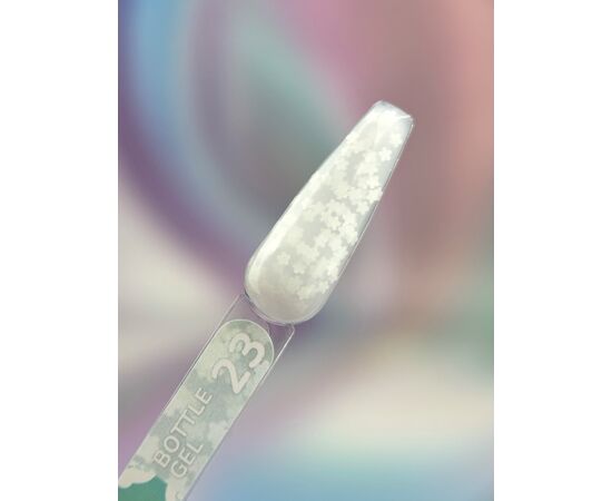 You Are Cute. Bottle Gel #23, 5 ml, рідкий гель з білими квіточками #2