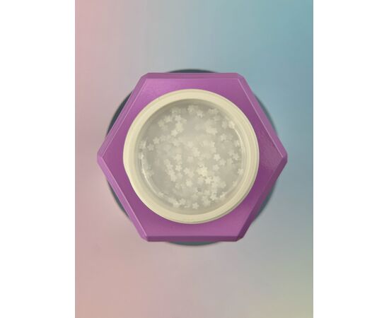 You Are Cute. Bottle Gel #23, 15 ml, рідкий гель з білими квіточками #2