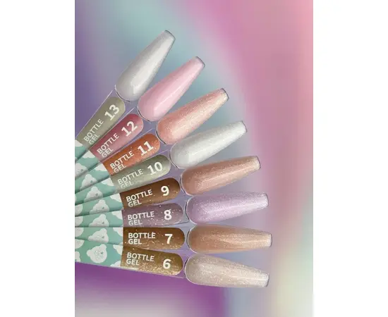 You Are Cute. Bottle Gel #13, 15 ml, рідкий гель з шимером #4