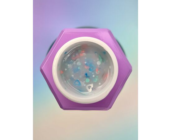 You Are Cute. Builder Gel #28, 15 ml, гель для нарощування з кольоровими сердечками #2