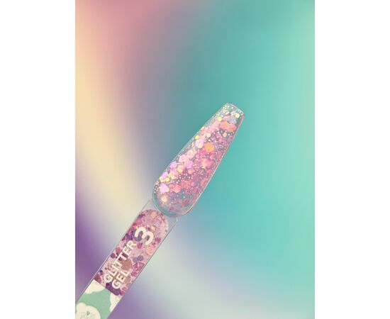 You Are Cute. Glitter Gel #03, 5 ml, Блискітки для нігтів #3