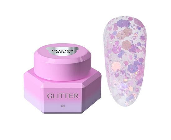 You Are Cute. Glitter Gel #03, 5 ml, Блискітки для нігтів #1