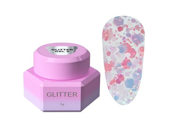 You Are Cute. Glitter Gel #05, 5 ml, Блискітки для нігтів #1
