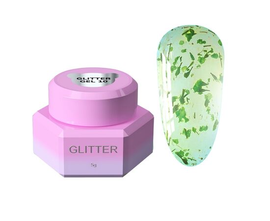 You Are Cute. Glitter Gel #10, 5 ml, Прозорий гель з сухоцвітами #1