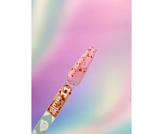 You Are Cute. Glitter Gel #11, 5 ml, Прозорий гель з сухоцвітами #3