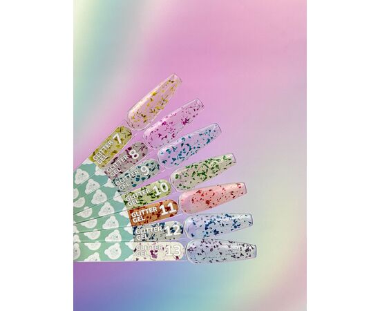 You Are Cute. Glitter Gel #11, 5 ml, Прозорий гель з сухоцвітами #4