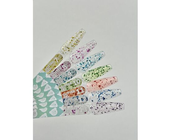 You Are Cute. Glitter Gel #11, 5 ml, Прозорий гель з сухоцвітами #5