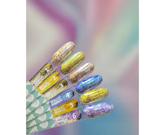 You Are Cute. Magic Sparkles №02, 0.2 g, Сухі блискітки-хамелеон для нігтів #5