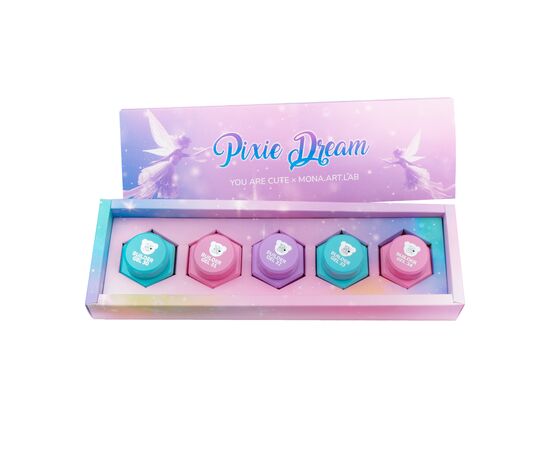 You Are Cute. Builder Gel "PIXIE DREAM Collection", 5*15 ml, набір гелів для нарощування #1