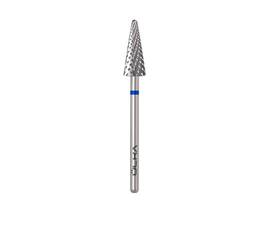 Ülka. Carbide nail bit, cone, blue, Ø 6 mm / роб. частина 15 mm, Фреза твердосплавна "Конус" синя #2