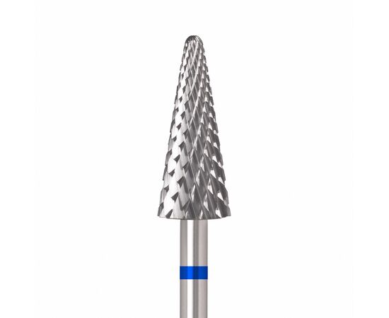 Ülka. Carbide nail bit, cone, blue, Ø 6 mm / роб. частина 15 mm, Фреза твердосплавна "Конус" синя #1