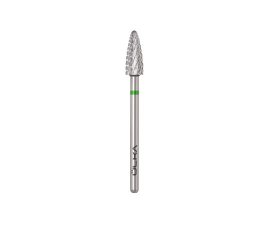 Ülka. Carbide nail bit, corn, green, Ø 5 mm / роб. частина 13 mm, Фреза твердосплавна "Кукурудза" зелена #2