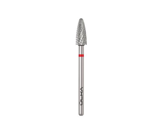 Ülka. Carbide nail bit, corn, red, Ø 5 mm / роб. частина 13 mm, Фреза твердосплавна "Кукурудза" червона #2