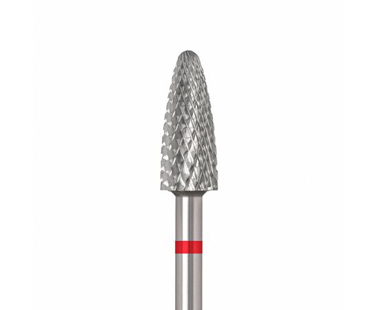 Ülka. Carbide nail bit, corn, red, Ø 5 mm / роб. частина 13 mm, Фреза твердосплавна "Кукурудза" червона #1