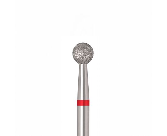 Ülka. Diamond nail bit, ball, red, Ø 4 mm, Фреза алмазна "Куля" червона #1
