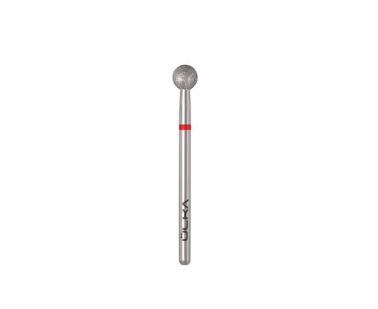 Ülka. Diamond nail bit, ball, red, Ø 5 mm, Фреза алмазна "Куля" червона #2