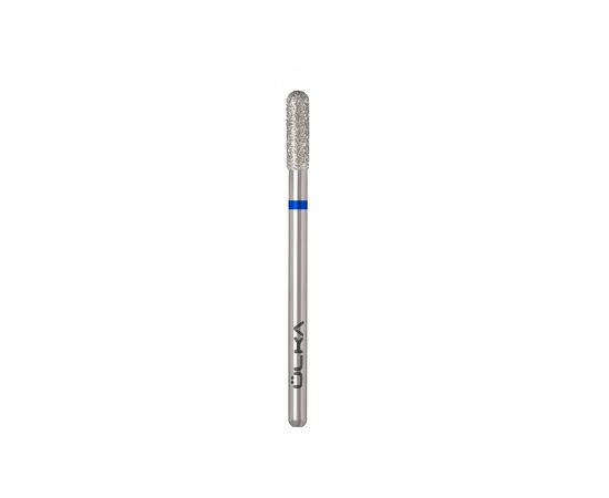 Ülka. Diamond nail bit, cylinder, blue, Ø 3 mm / роб. частина 10 mm, Фреза алмазна "Циліндр" синя, заокруглена #2