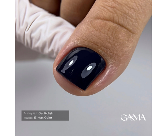 GA&MA. Gel polish, Max Color #013 Black Blue, 10 ml, гель-лак #2