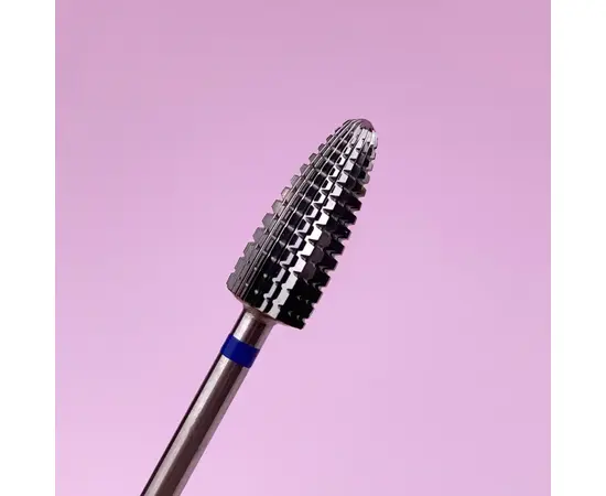 LUNAmoon. Carbide nail bit, corn, blue, Фреза твердосплавна "Кукурудза", синя, Ø 5.9 mm #2