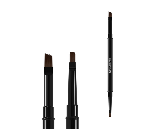 STALEKS. Gel brush, Expert 7 mm та 9 mm. Пензлик для гелю двосторонній #1