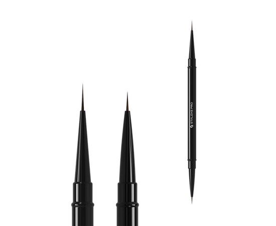 STALEKS. Manicure brush liner, Expert 7 mm та 10 mm. Пензлик-лайнер двосторонній #1