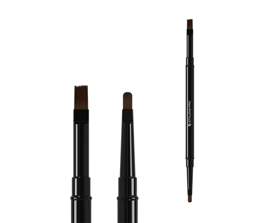 STALEKS. Gel brush, Expert 7 mm та 10 mm. Пензлик для гелю двосторонній #1