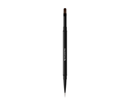 STALEKS. Manicure brush liner and Gel brush, Expert 10 mm та 11 mm. Пензлик-лайнер та для гелю двосторонній #2