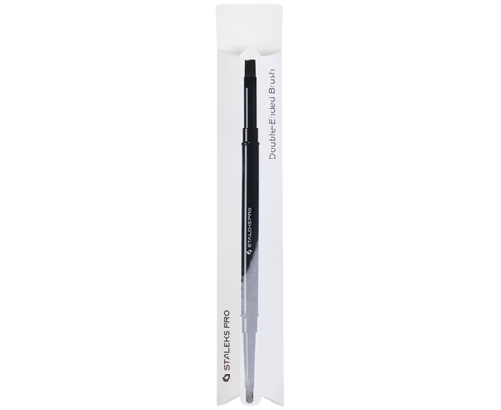 STALEKS. Gel brush, Expert 7 mm та 10 mm. Пензлик для гелю двосторонній #3