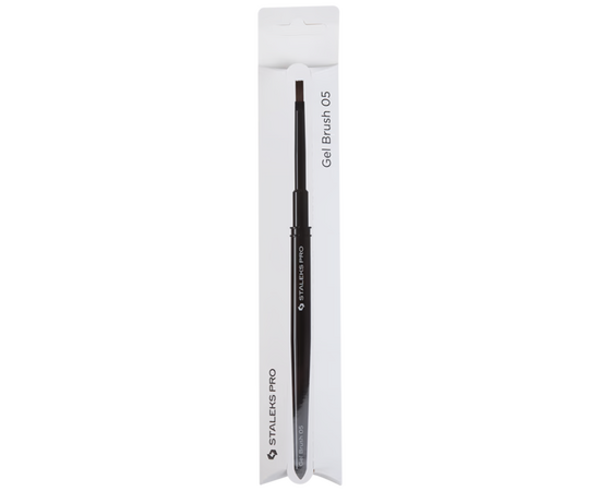 STALEKS. Gel brush, Expert 5 mm/8.5 mm. Пензлик для гелю #3