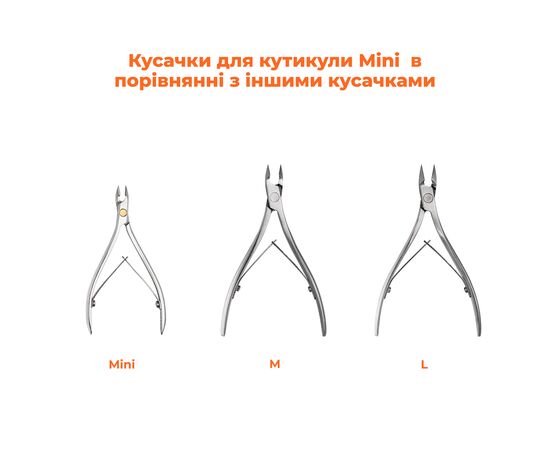 OSTRO. Cuticle nippers, 6-7 mm, Кусачки для кутикули, MINI #4