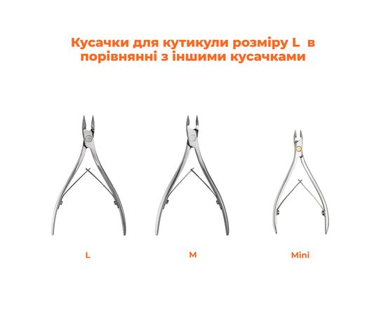OSTRO. Cuticle nippers, 11-12 mm, Кусачки для кутикули, L #4