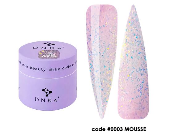 DNKa’. Builder Gel, Mousse, #0003, 15 ml, гель для моделювання #1
